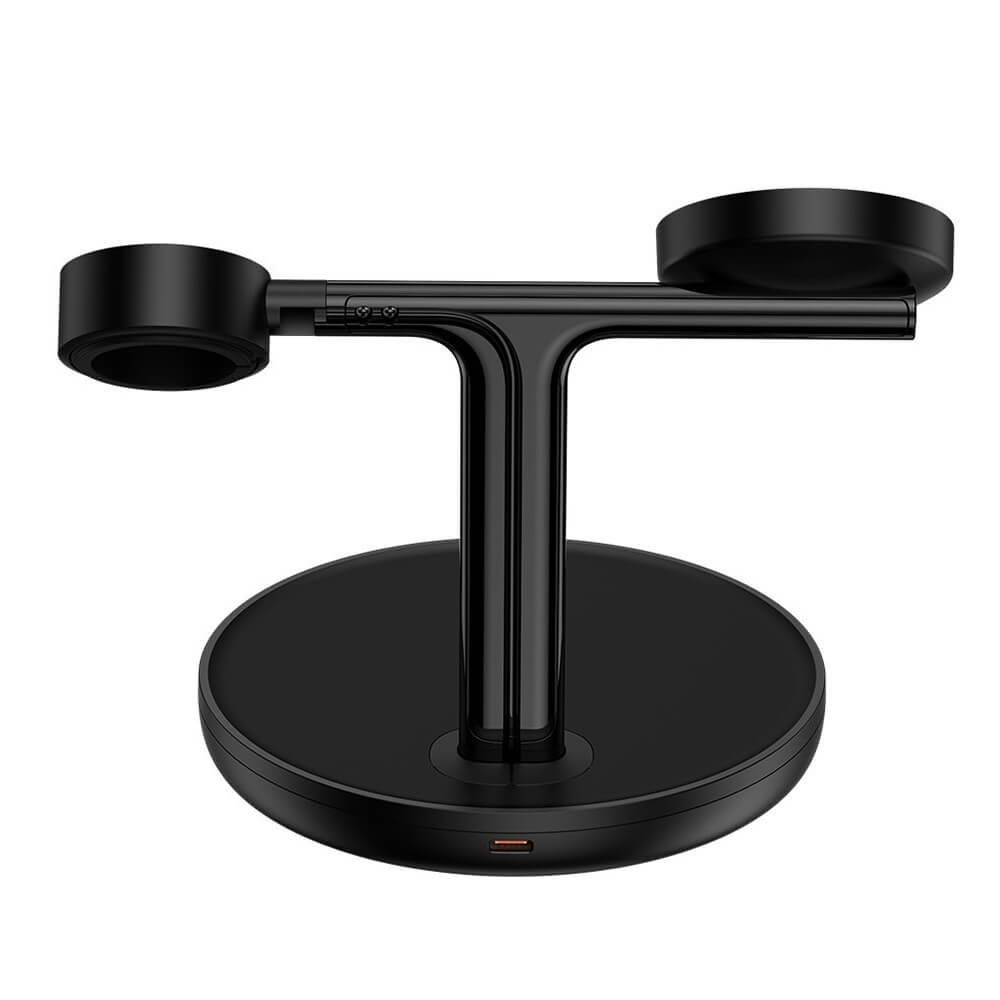 Baseus Swan - Ασύρματη Βάση Φόρτισης MagSafe 3in1 - Black