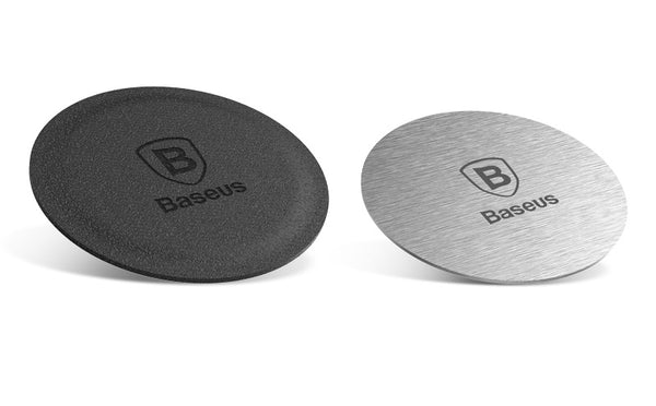 Baseus Magnet Iron Suit - Μεταλλικές Πλακέτες με Αυτοκόλλητο για Μαγνητικές Βάσεις Αυτοκινήτου - Silver - ACDR - A0S