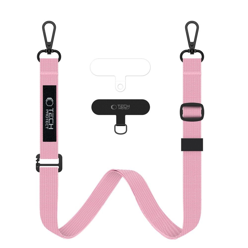 Tech - Protect C6S Rope CrossBody Strap - Universal Λουράκι για Θήκη Κινητού - Baby Pink
